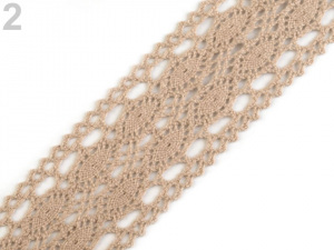 Krajka / vsadka paličkovaná šíře 40 mm