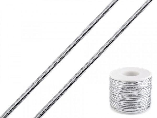 Kulatá lurexová pruženka hladká Ø1,5 mm