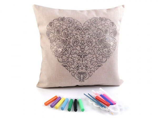 Kreativní sada povlak na polštář k domalování