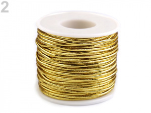 Kulatá lurexová pruženka hladká Ø1,5 mm