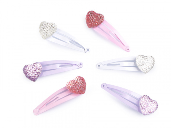 Sponka do vlasů pukačka srdce