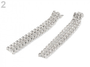 Štrasové náušnice - jablonecká bižuterie