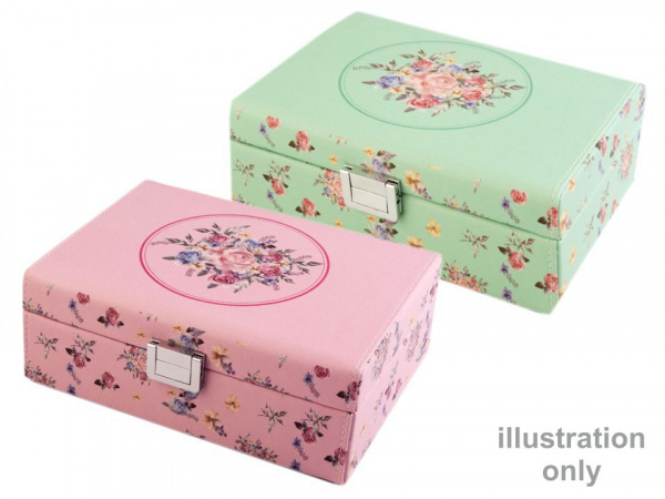 Šperkovnice s růžemi 8x16,5x22 cm