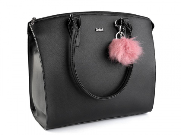 Kožešinová bambule na kabelku / klíče