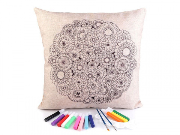 Kreativní sada povlak na polštář k domalování