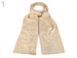 Šála s lurexem 72x182 cm