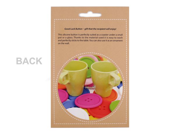 Knoflík pro štěstí / podtácek