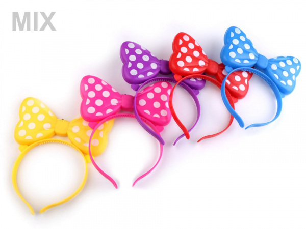 Čelenka svítící s mašlí