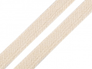 Oděvní šňůra plochá / dutinka šíře 11-15 mm