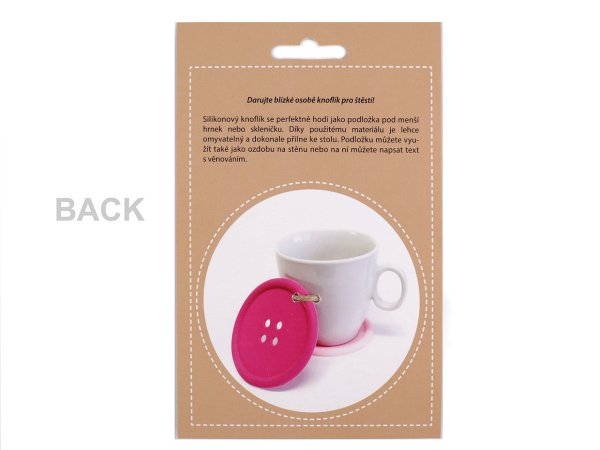 Knoflík pro štěstí / podtácek