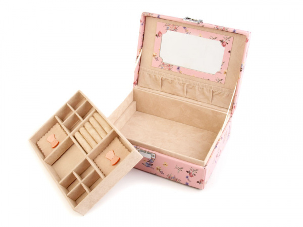 Šperkovnice s růžemi 8x16,5x22 cm