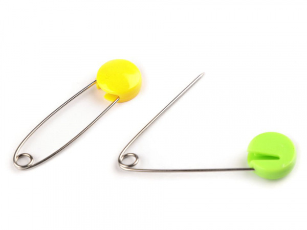 Spínací špendlík bezpečnostní velký s ozdobou