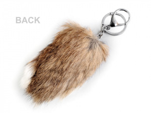 Kožešinový přívěsek na kabelku / klíče sova