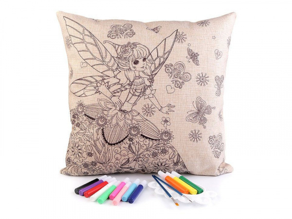 Kreativní sada povlak na polštář k domalování