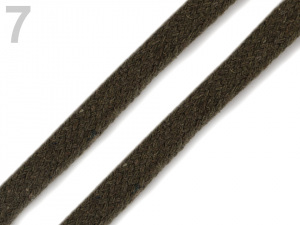 Šňůra plochá / dutinka šíře 10 mm