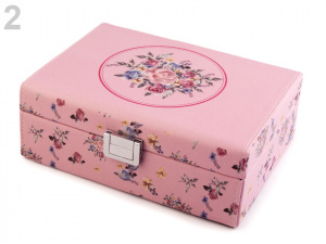 Šperkovnice s růžemi 8x16,5x22 cm