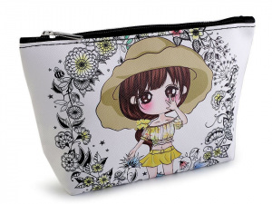 Kosmetická taška / pouzdro panenka 14x23 cm