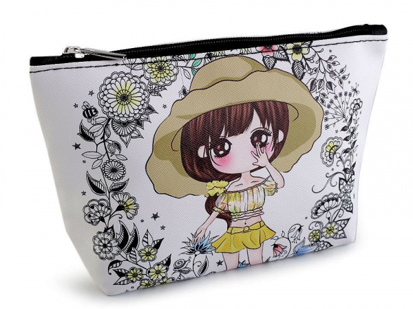 Kosmetická taška / pouzdro panenka 14x23 cm