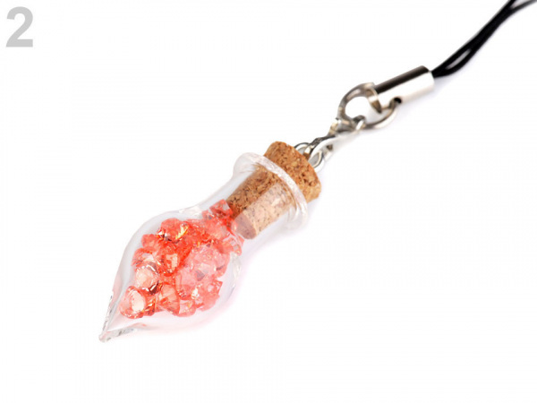 Přívěsek kapka s krystaly