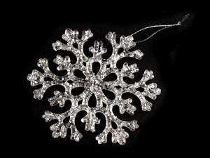 Vločka s glitry Ø11,3 cm