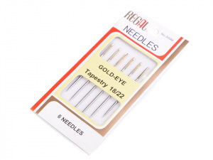 Jehly tupé vyšívací, zlatá ucha