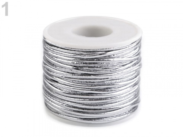 Kulatá lurexová pruženka hladká Ø1,5 mm