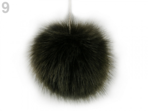 Kožešinová bambule na čepici Ø7-9 cm