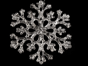 Vločka s glitry Ø11,3 cm