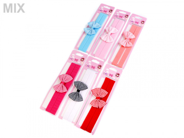 Dětská elastická čelenka do vlasů, sada