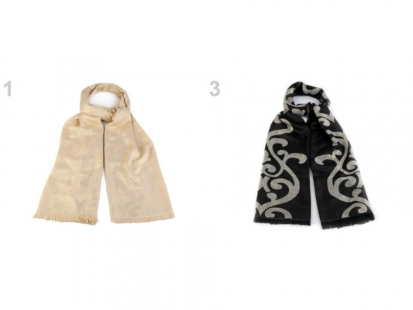 Šála s lurexem 72x182 cm