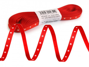 Stuha hvězdičky šíře 6 mm