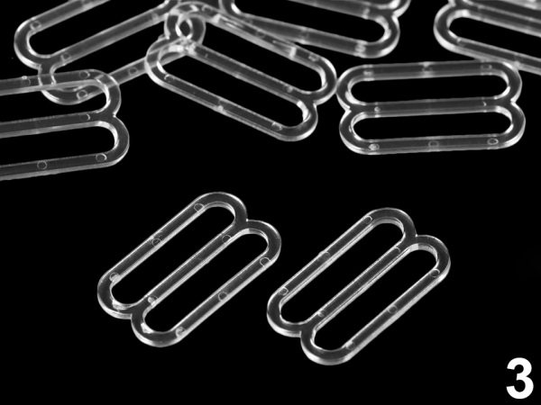 Posunovač na prádlo šíře 16 mm plastový