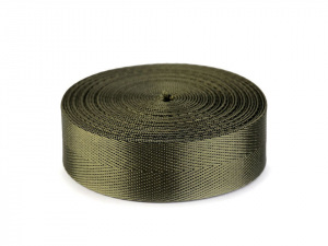 Hladký popruh s leskem šíře 25 mm