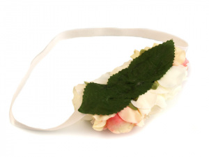 Pružná čelenka do vlasů s květy