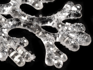 Vločka s glitry Ø11,3 cm