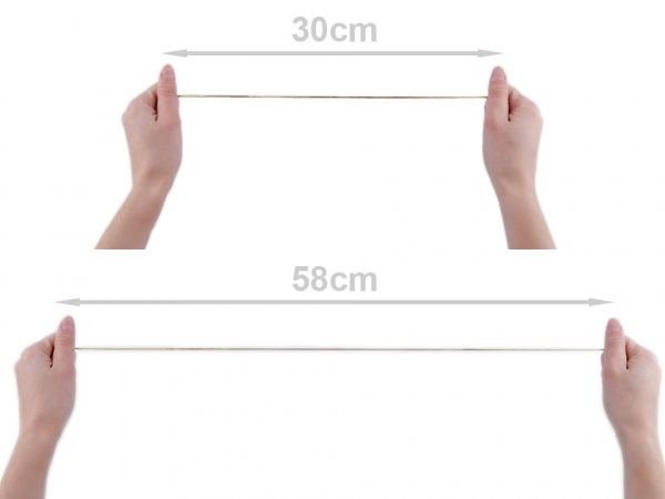 Kulatá lurexová pruženka hladká Ø1,5 mm