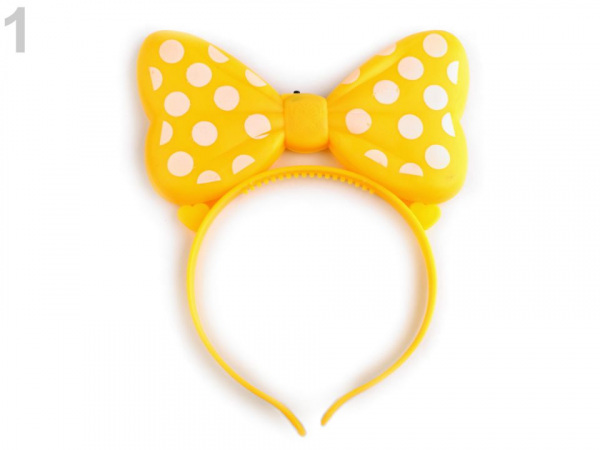 Čelenka svítící s mašlí