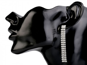 Štrasové náušnice - jablonecká bižuterie