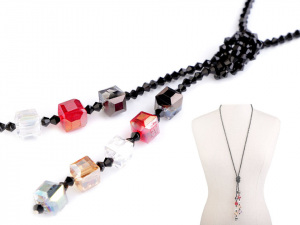 Náhrdelník z broušených korálků