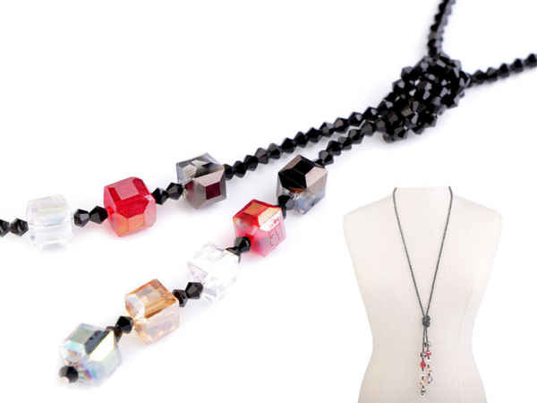 Náhrdelník z broušených korálků