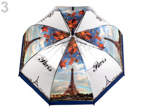 Dámský průhledný deštník Paříž