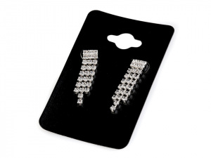 Štrasové náušnice - jablonecká bižuterie