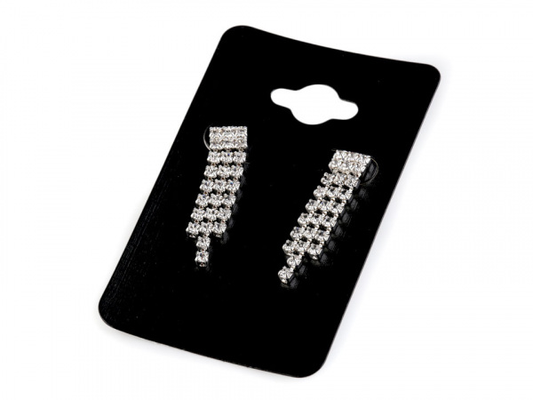 Štrasové náušnice - jablonecká bižuterie