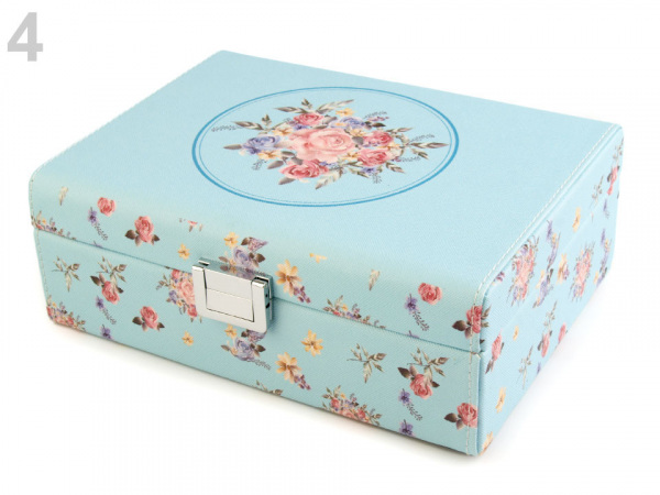 Šperkovnice s růžemi 8x16,5x22 cm