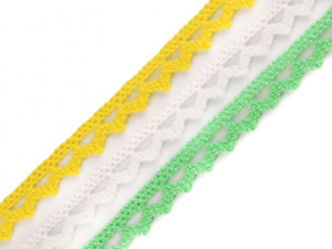 Bavlněná krajka paličkovaná mix šíře 10 mm