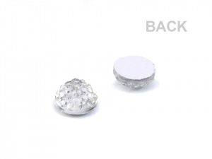 Broušené kamínky / kabošony Ø6 mm k nalepení