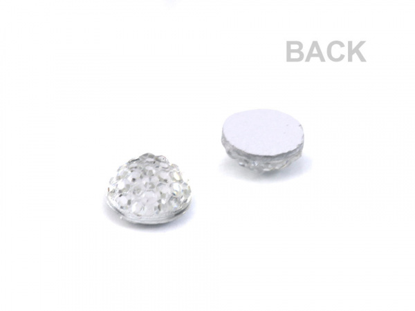 Broušené kamínky / kabošony Ø6 mm k nalepení