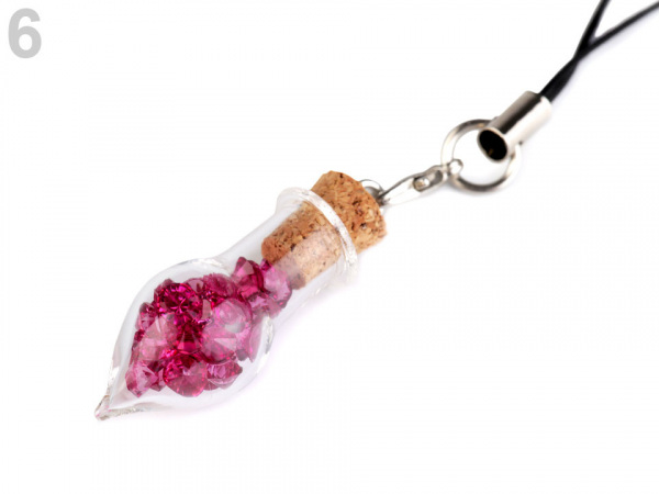 Přívěsek kapka s krystaly