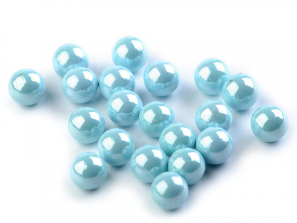 Dekorační kuličky / perly bez dírek Ø6 mm lesklé