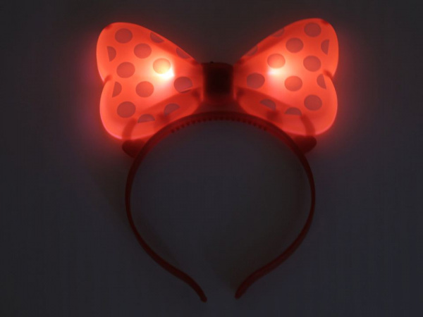 Čelenka svítící s mašlí